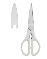 8.35" Heavy Duty Kitchen Scissors, Come-Apart Poultry Shears for Chicken and Meat, White