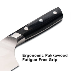 8" Professional Chef Knife, High Carbon Japanese Steel Kitchen Knife with Ergonomic Handle