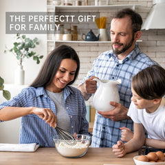 Silicone Cooking Utensils Set 10 Pcs - BPA Free Kitchen Utensil Set with Heat-Resistant Wood Handles, Non-Scratch Spatula Set Safe for Nonstick Cookware (Black)