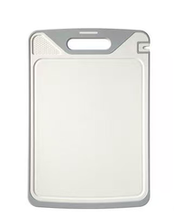 Cutting Board with Built-in Sharpener, Scratch-Resistant Kitchen Chopping Board with Juice Groove, Dishwasher Safe, Food Grade Material 15.1" x 10.2"