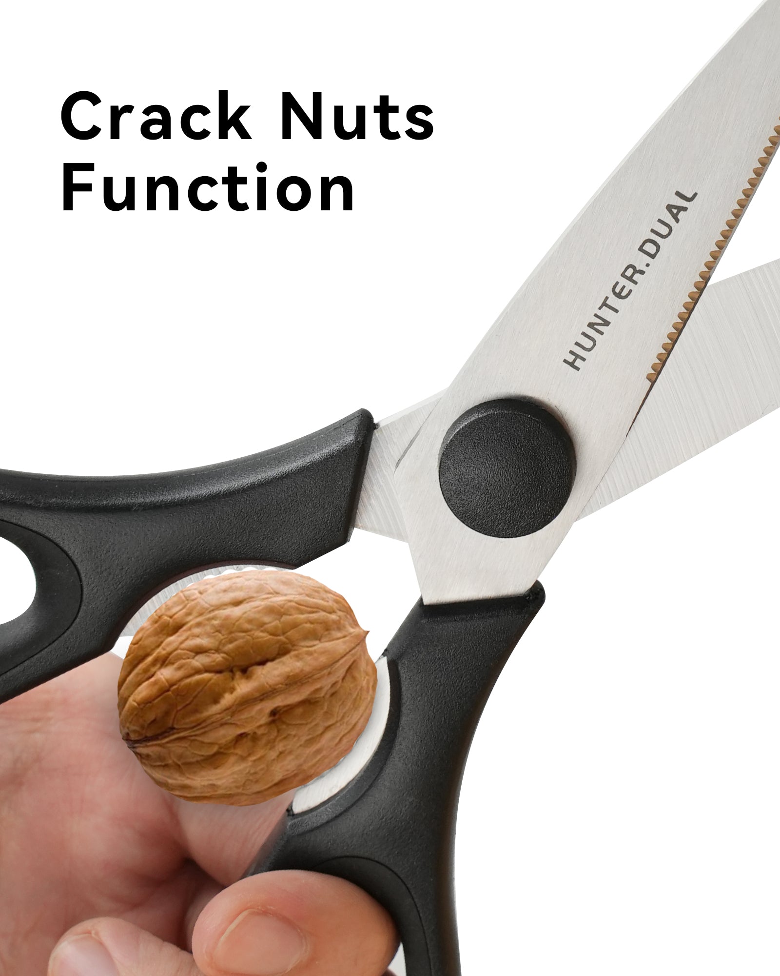 8.35" Heavy Duty Kitchen Scissors, Come-Apart Poultry Shears for Chicken and Meat, Black