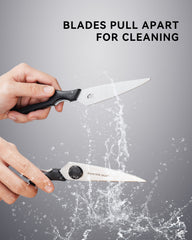 8.35" Heavy Duty Kitchen Scissors, Come-Apart Poultry Shears for Chicken and Meat, Black
