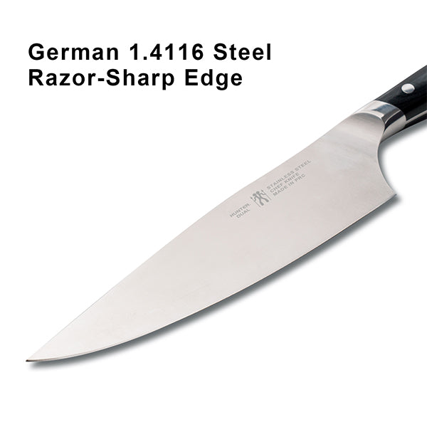 8" Professional Chef Knife, High Carbon Japanese Steel Kitchen Knife with Ergonomic Handle