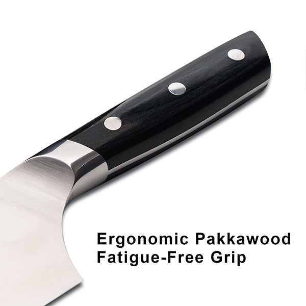 8" Professional Chef Knife, High Carbon Japanese Steel Kitchen Knife with Ergonomic Handle