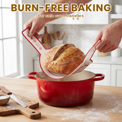 Sourdough Starter Kit with Round & Oval Banneton Proofing Baskets, Bread Baking Supplies Set including Sourdough Jar, Bread Sling, Dough Whisk, and Scrapers