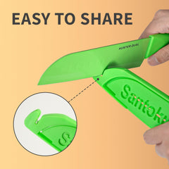 HUNTER.DUAL Knife Set, 12-PC Colorful Kitchen Knife Set, 6 Sharp Kitchen Knives with Built-in Sharpener Covers for Cooking, Cutting&Chopping (Multicolor)