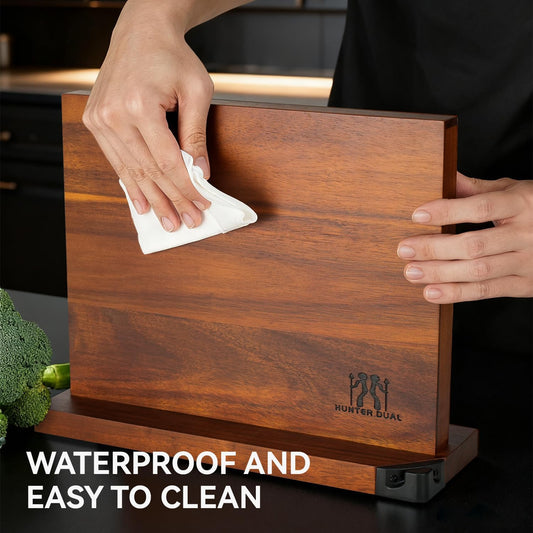 Magnetic Knife Holder with Enhanced Magnets, Multifunctional Countertop Magnetic Knife Block Stand, Universal Knife Storage & Kitchen Tool Organizer for Counter Top