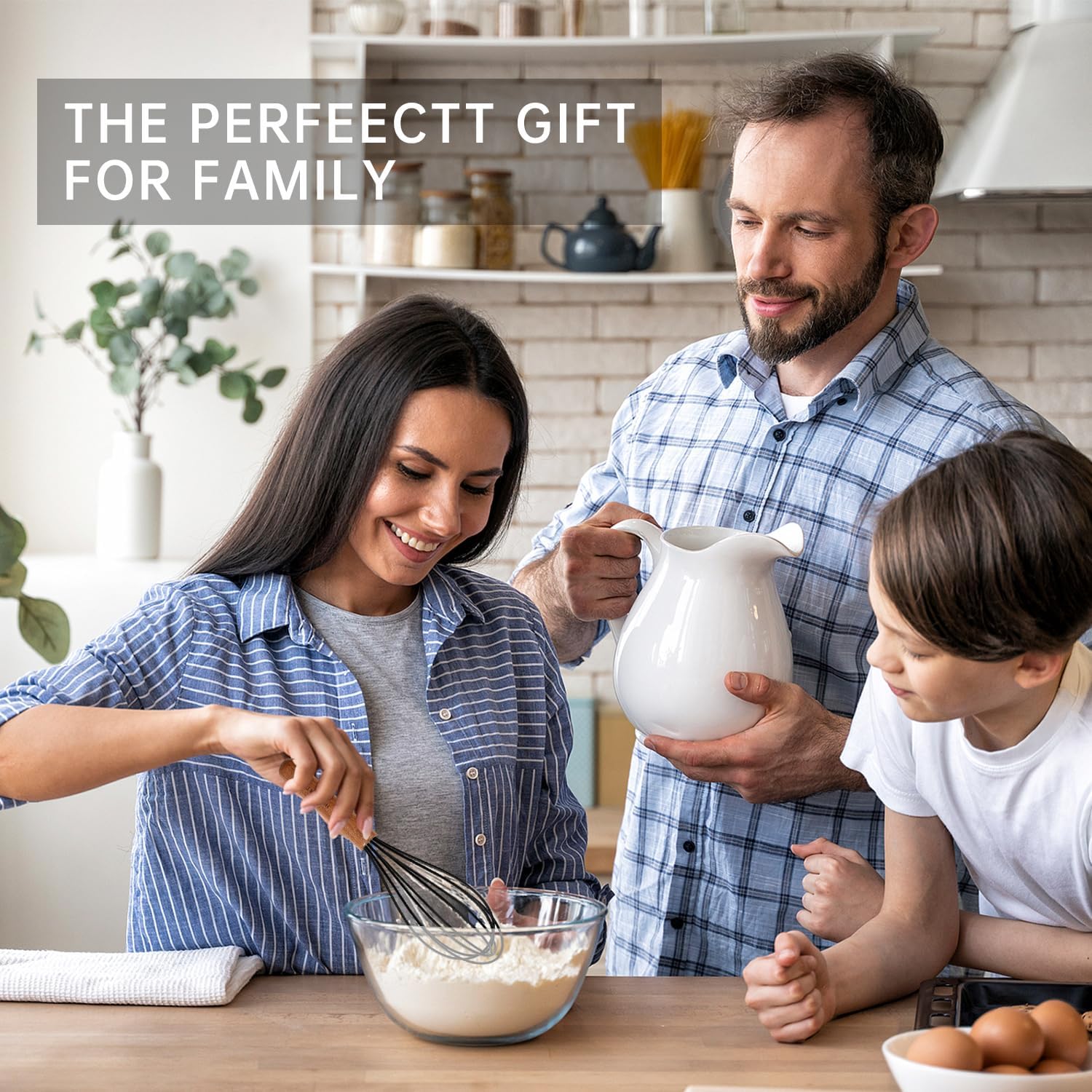 Silicone Cooking Utensils Set 10 Pcs - BPA Free Kitchen Utensil Set with Heat-Resistant Wood Handles, Non-Scratch Spatula Set Safe for Nonstick Cookware (Black)