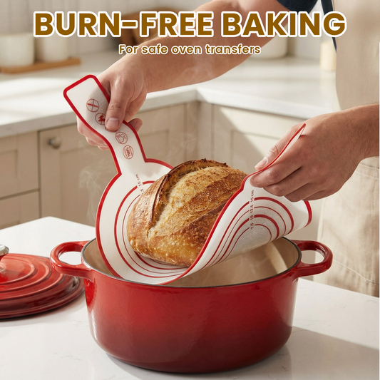 Sourdough Starter Kit with Round & Oval Banneton Proofing Baskets, Bread Baking Supplies Set including Sourdough Jar, Bread Sling, Dough Whisk, and Scrapers