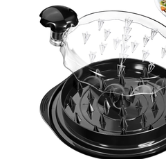 Chicken Shredder Tool Twist for Kitchen, Manual Chicken Breast Grinder Machine for Ground Food, Meat & Vegetables, Black